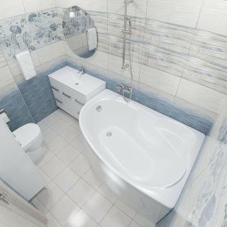 Акриловая ванна Triton Кайли Щ0000048090 150x100 см L белый